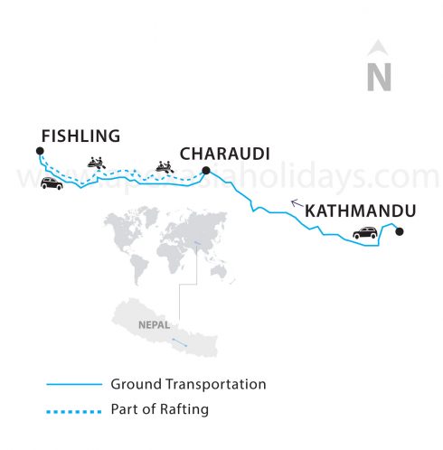 Trishuli-river-White-Water-Rafting Trishuli river White Water Rafting Map by Apex Asia Holidays