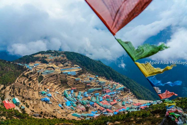 Namche bazaar in the Rest day of Everest Base Camp Trek