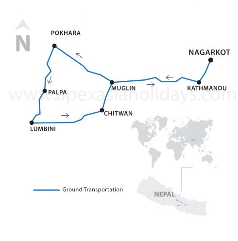 Discover-Nepal-Thumbnail-map A thumbnail map of Discover Nepal by Apex Asia Holidays