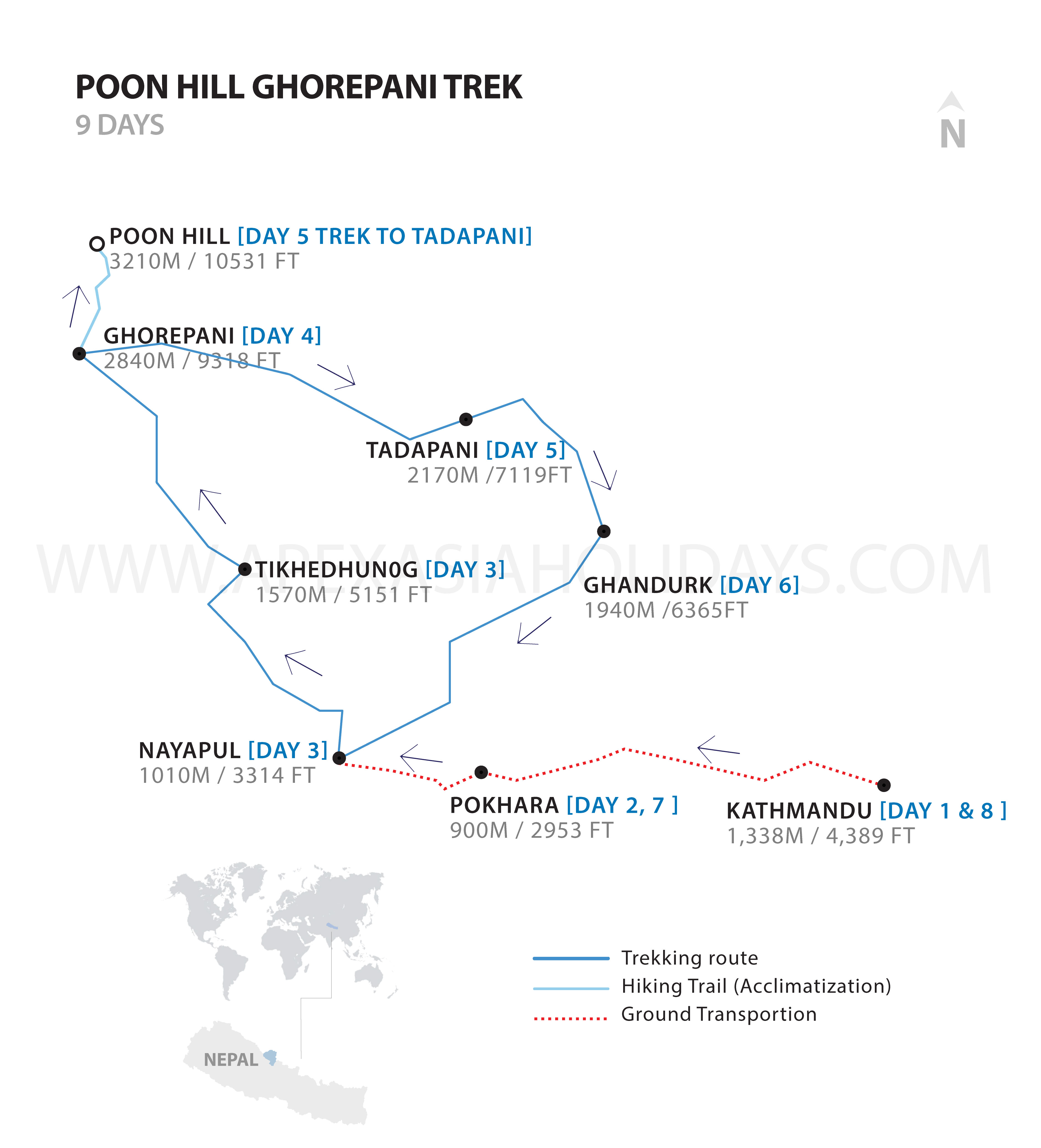 Poon Hill Ghorepani Budget Trek