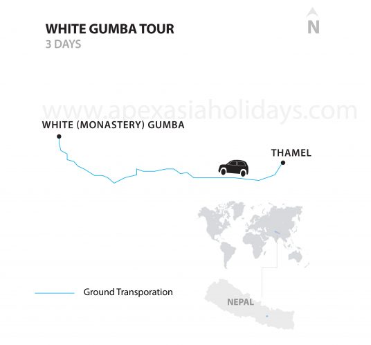 White-Gumba-Tour-white-Monastery-Kathmandu White Gumba Tour white Monastery Kathmandu by Apex Asia Holidays