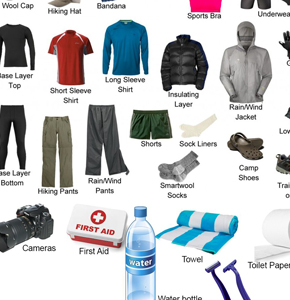 What are the equipment that we need to bring for the trek
